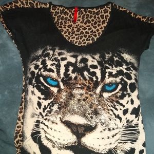 Leopard shirt ,size small